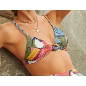 Farm Rio Toucan Bikini Swim Top Size‎ Small Bottoms Medium Anthropologie